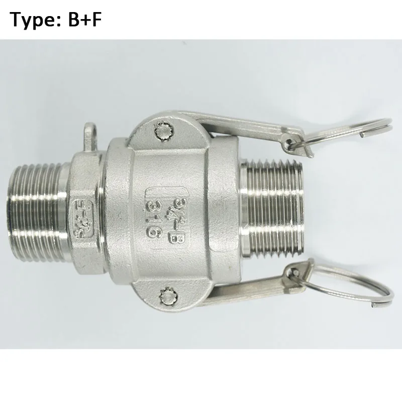 

Type B + F Stainless steel Camlock Couplings of Quick Pipe Connector For Home Brewing