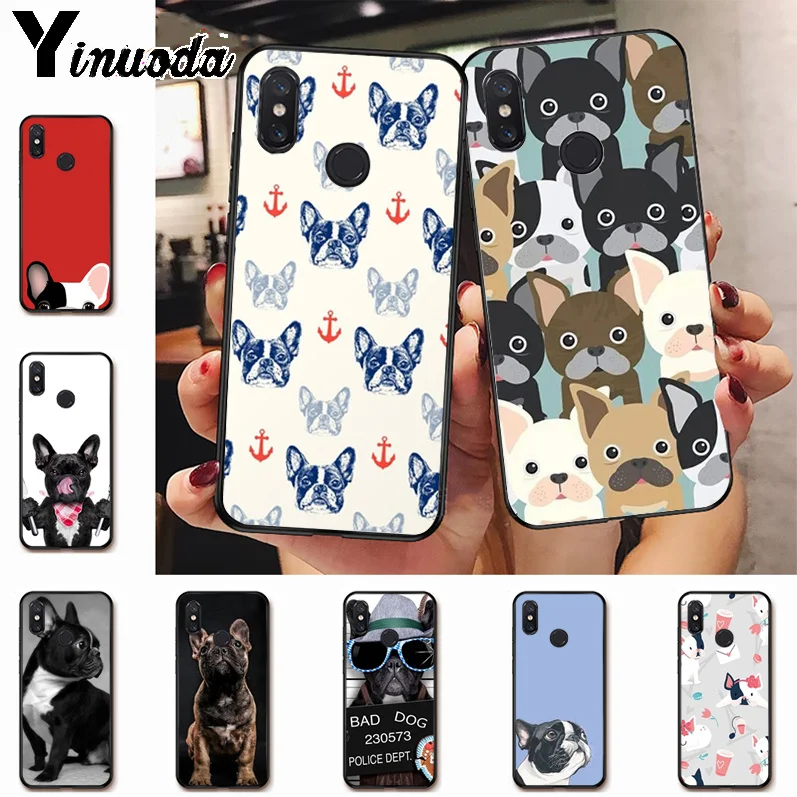 

Ynuoda French Bulldog High Quality Classic Phone Accessories Case for xiaomi mi 8se 6 note2 note3 redmi 5 plus note5 cover