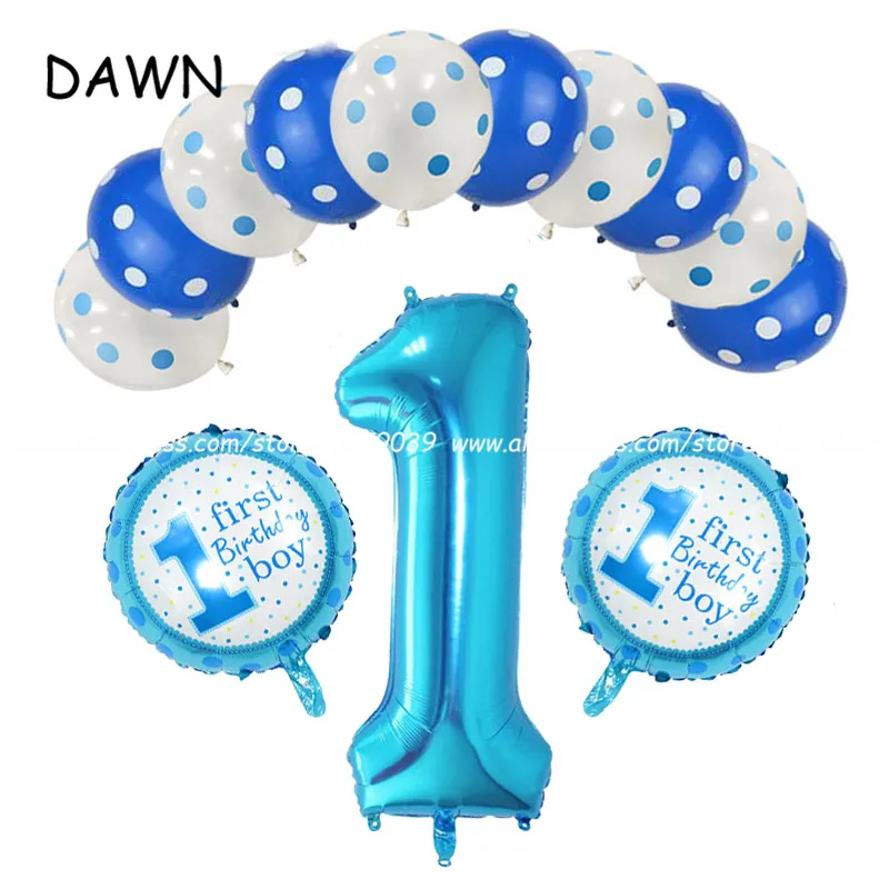 

13pcs/lot dots latex Kids Birthday combination decoration Helium balloon Combination birthday party helium globos balloons