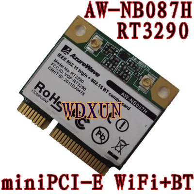 AzureWave AW-NB087H Ralink RT3290 чипсет IEEE 802,11 b/g/n 150 Мбит/с Bluetooth 3.0HS половина Размеры мини PCIe Wi-Fi карта WLAN