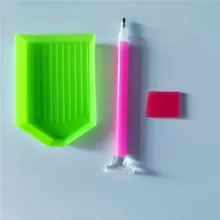 SHAYI Useful Diamond Painting Tool Accessory Set,Double-headed with Super Big Size Diamond Plate 