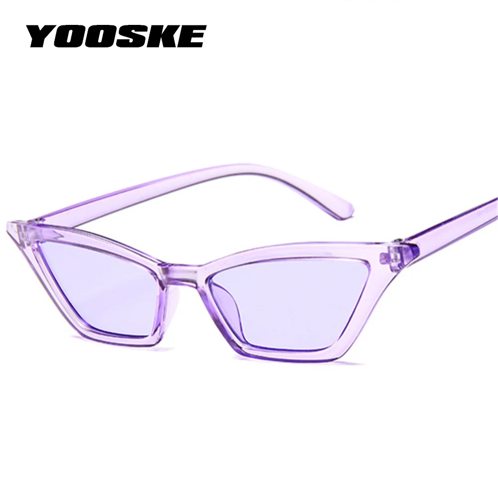 

YOOSKE 2018 Cute Sexy Ladies Cat Eye Sunglasses Women Vintage Brand Designer Small Sun Glasses Female Retro Cateye Eyewear UV400