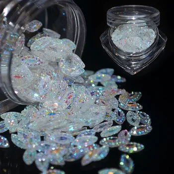 New Arrival!! 1 Bottle Oval Nail Art Rhinestone Decorations For 3D DIY Manicure Tool Accessories