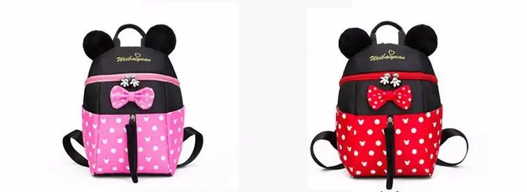 Новая модная детская школьная сумка для детского сада для мальчиков и девочек 3-6 лет, рюкзак, милые детские мини-Школьные сумки с Микки