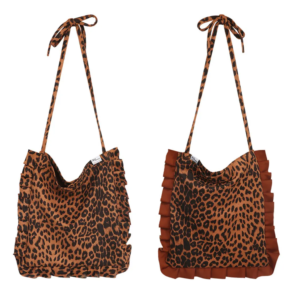 

Women Leopard Casual Shoulder Bag Lady Hobo Handbag Tote Purse Satchel Crossbody Bags