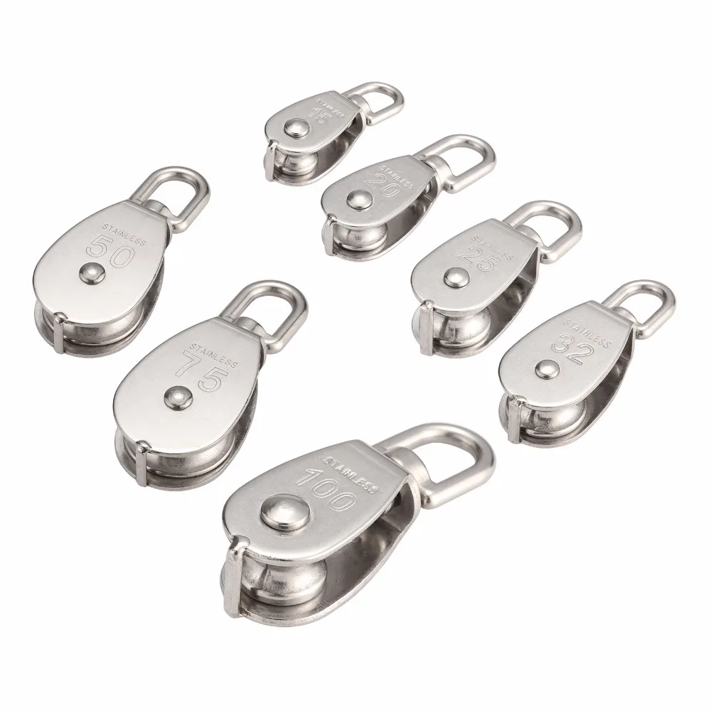 

M15/M20/M25/M32/M50Wheel Swivel Pulley Block Heavy Duty Steel Single Wheel Swivel Lifting Rope Pulley For Wire Rope