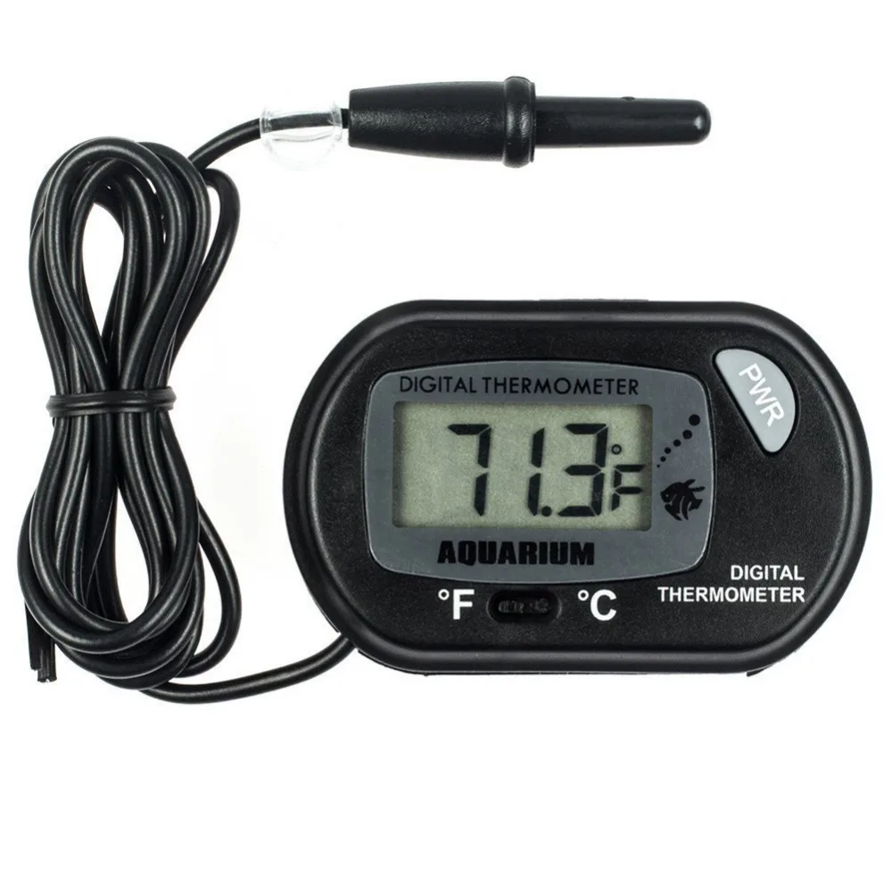 

Mini Refrigerator Freezer Digital humidity Thermometer Household Fish tank LCD display sensing probe Terrarium Thermometer