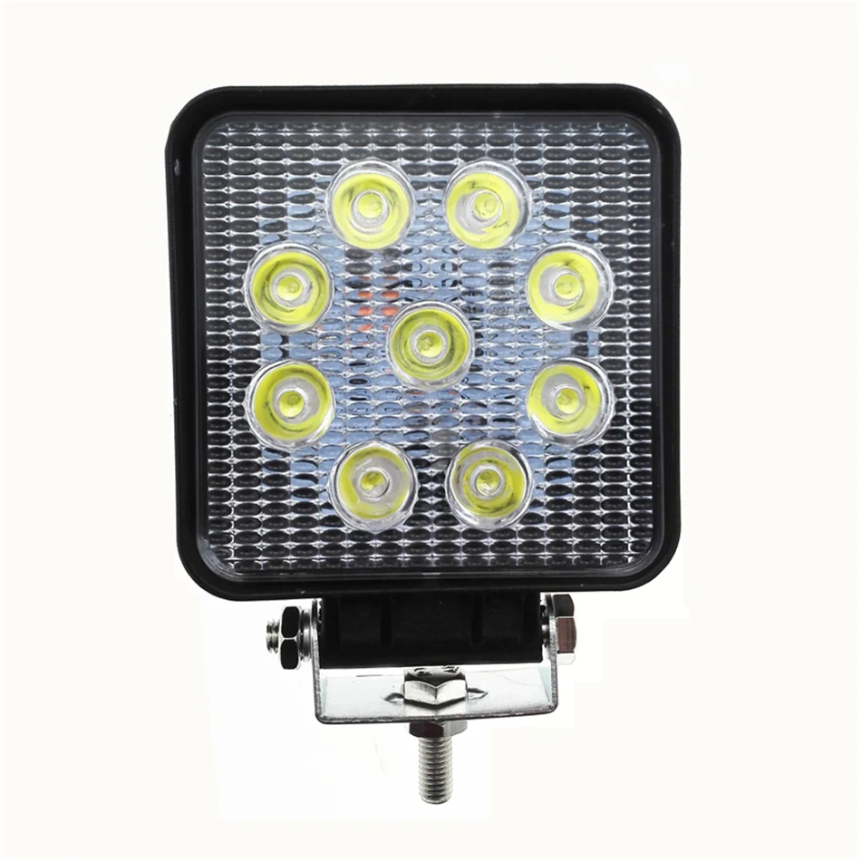 Koop 4 inch 27 w 6000 k 12 v Spot LED Auto Verlichting Bar Tractor Verlichting Voor Off road Motorfiets SUV ATV Jeep Auto Vrachtwagen Boot