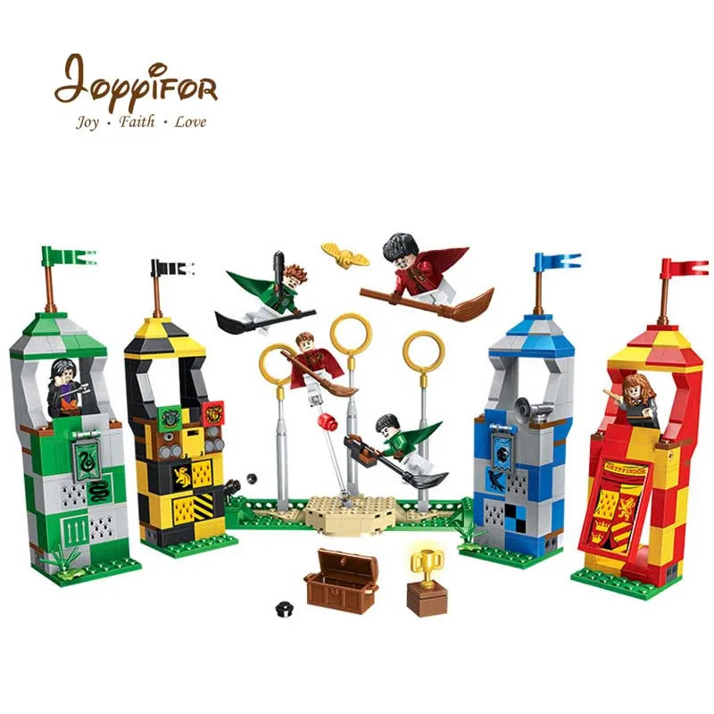 

Joyyifor Harri Potter Movie Quidditch Match Player Hogwarts Castle Building Blocks Bricks LegoINGlys Toys to Children Kids Gifts