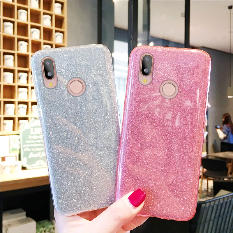 

Bling PC& PE &TPU 3in1 Candy Shockproof Case For Huawei P20 Pro P Smart P10 P9 P8 Lite 2017 Honor 7A 7C 6X 9 Y6 Y7 Y5 Prime 2018