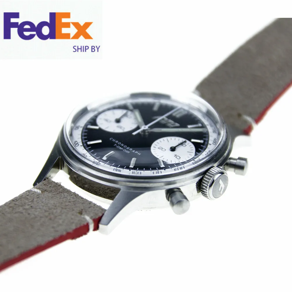 FOD Seagull swan neck 1963 хронограф Memechanical наручные часы пилот Часы D304 MERKUR 38 мм Малый размер