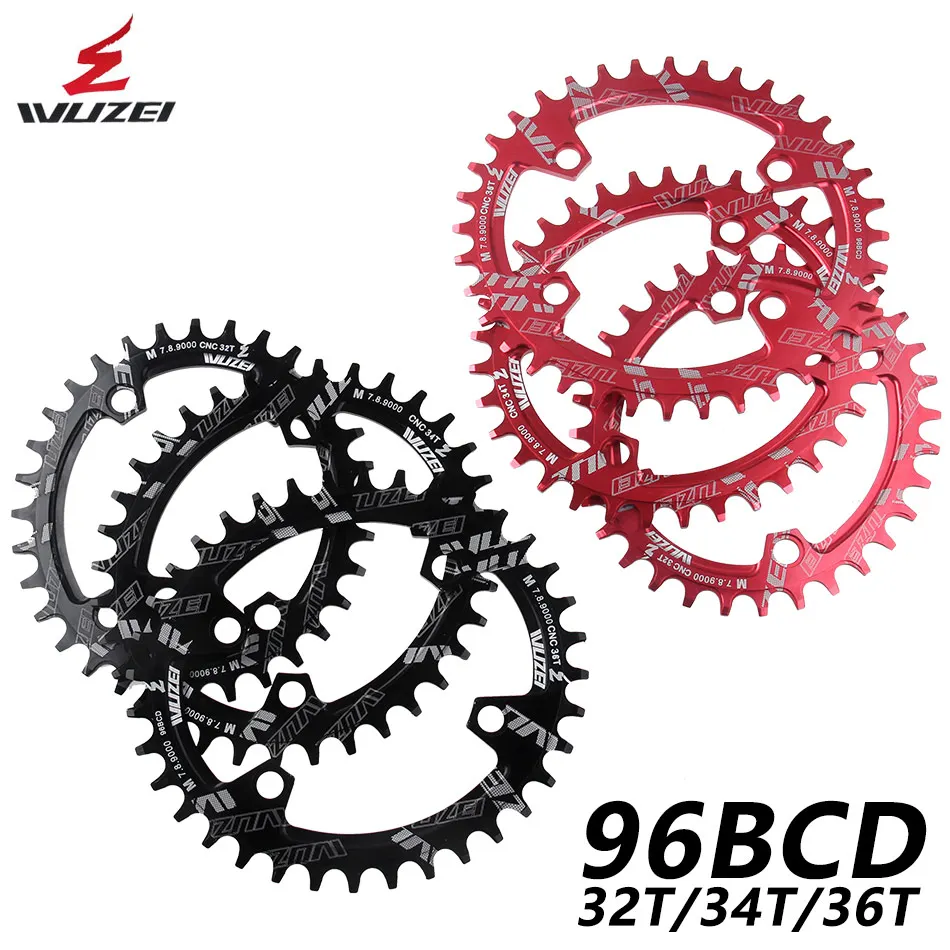 

WUZEI BCD 96mm Round/Oval Bicycle Chainring MTB Mountain Chain Wheel 32T 34T 36T For Shimano M7000 M8000 M9000 Crank