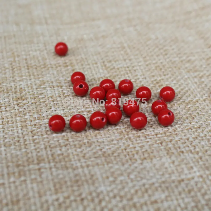 

(110 pieces/lot) 4mm 6mm 8mm 10mm 12mm red coral Beads for Jewelry making DIY accessoires