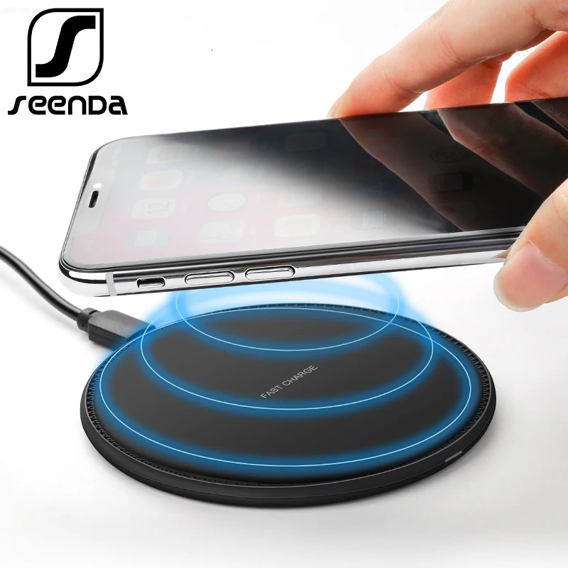 

SeenDa 10W Qi Wireless Fast Charger for iPhone X 8 8 Plus Fast Wireless Charging Pad For Samsung Galaxy S6 S7 Google Nexus