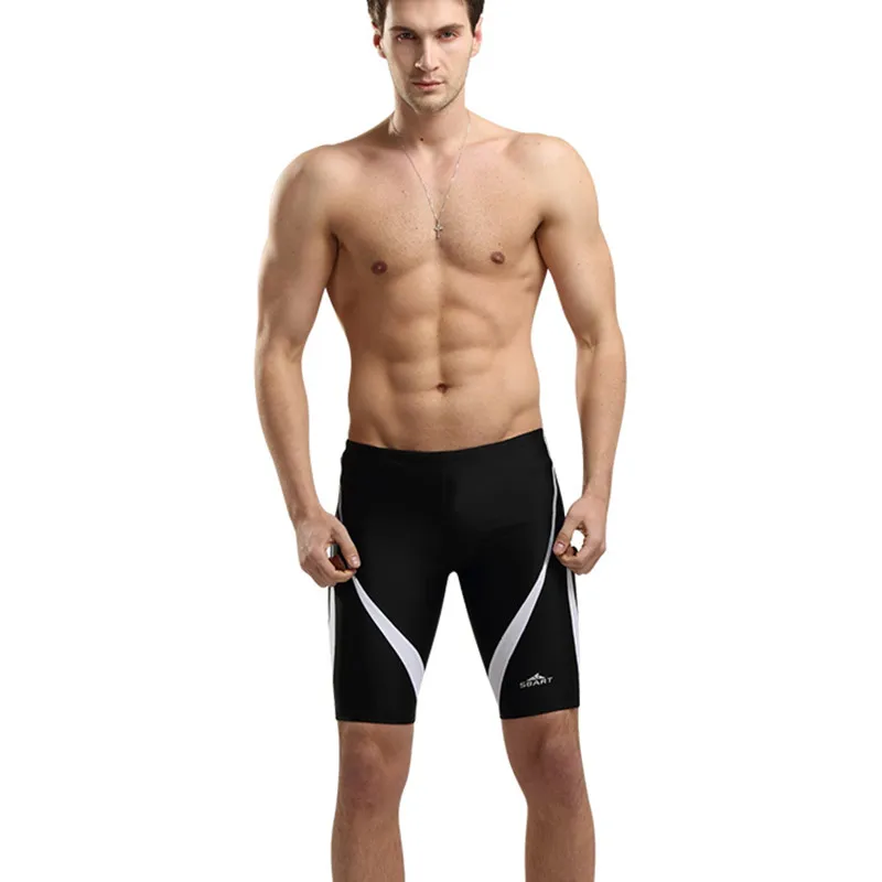 2XL 3XL 4XL Big size man swimming trunks 2016 new sexy men's sharkskin