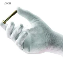 1 пара нейлоновые защитные антистатические перчатки ремонт переноски рабочие перчатки PC противоскользящие для защиты пальцев рабочие перчатки