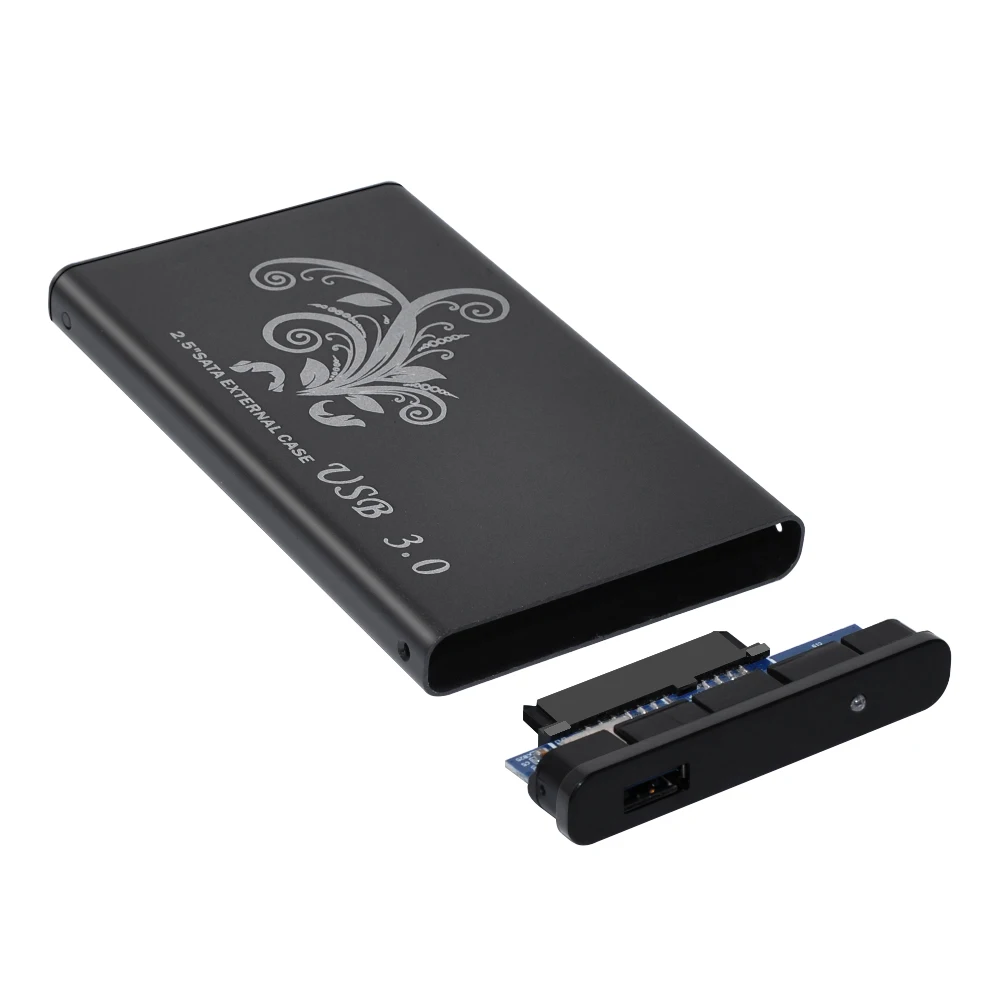 Алюминиевый металлический USB 3,0 внешний HDD Caddy 2,5 дюймов SATA Внешний чехол HDD жесткий диск чехол для ноутбука компьютер до 5 Гбит/с