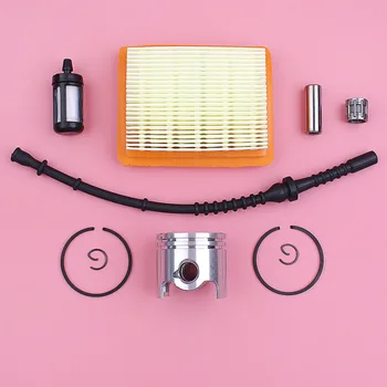 

38mm Piston Ring Pin Circlip Kit For Stihl FS120 FS200 FS250 Trimmer Engine Part Air Fuel Filter Line Needle Bearing Set