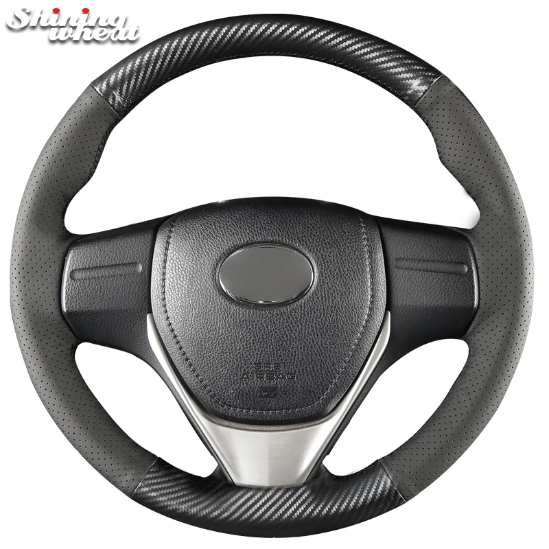 Чехол из искусственной кожи для руля Toyota RAV4 2013 2018 Corolla 2014 2017 Auris 2016|Чехлы на руль| |