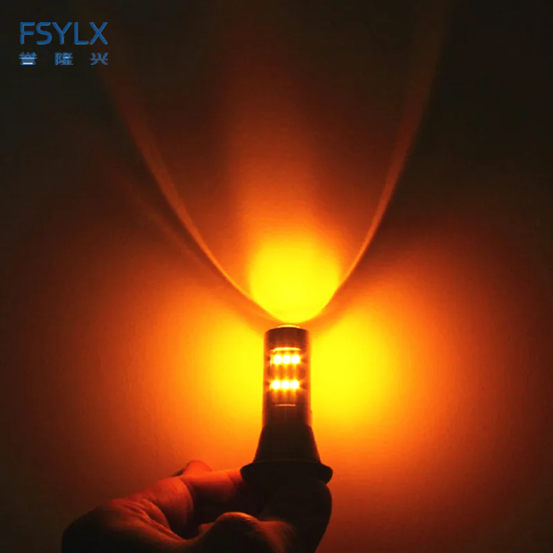 FSYLX безошибочный Canbus T20 7440 1156 3156 42SMD 2835 WY21W светодиодный лампочка для Toyota Prius