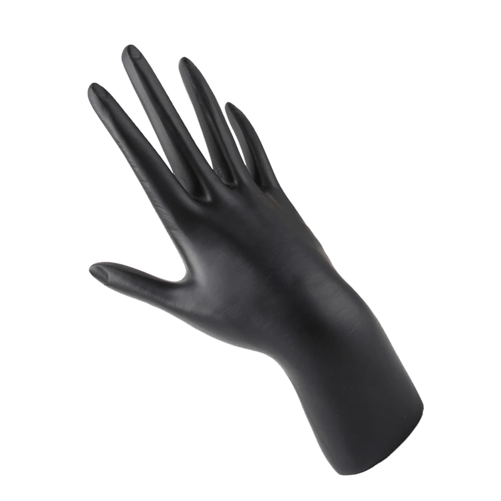 Black Resin Mannequin Hand Form Bust Ring Bracelet Display Stand Holder Showcase Home Shop