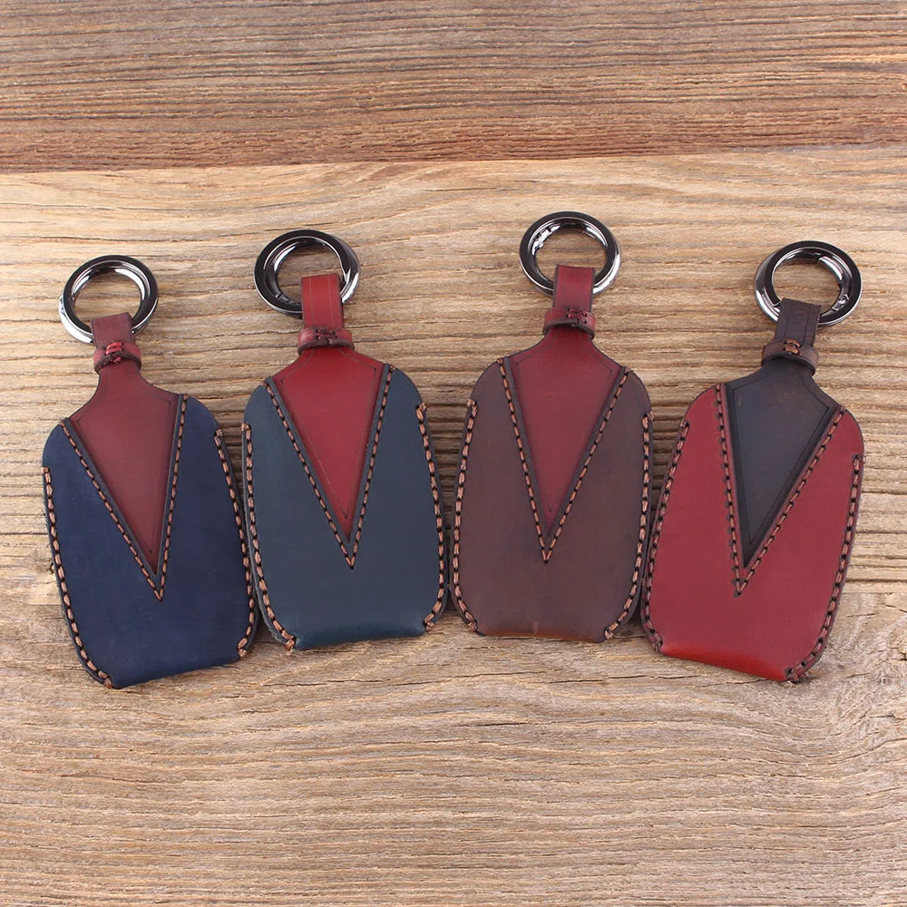 KEYYOU Remote Key Shell Case Fob 3 Buttons Genuine Leather Protector Key Cover For Kia K3 K4 K5 Sorento Sportage Car Key C KEYYOU Remote Key Shell Case Fob 3 Buttons Genuine Leather Protector Key Cover For Kia K3 K4 K5 Sorento Sportage Car Key C