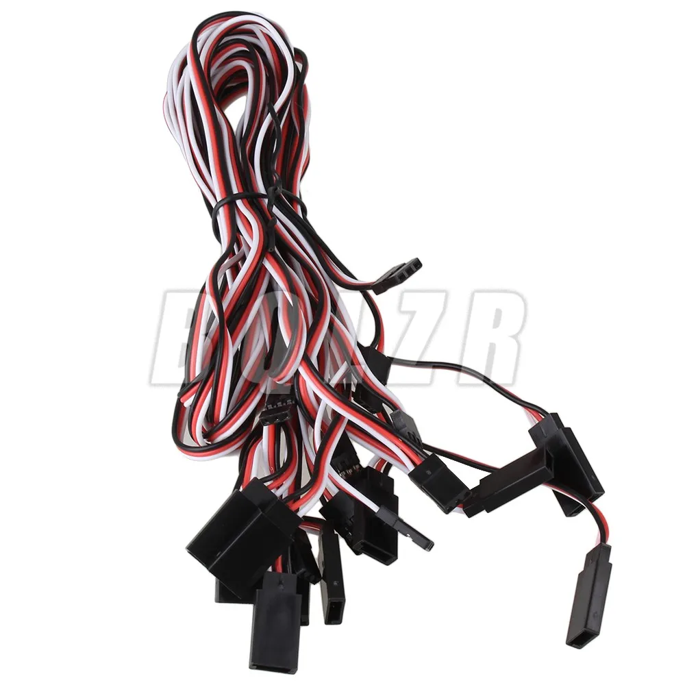 

10pcs RC Male to Female 3 Pin 26AWG Servo Extension Cord Cable Wire 60CM 10215844