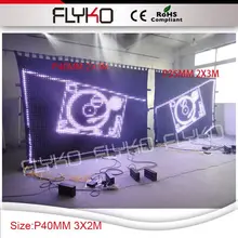 Сценический светодиодный занавес дисплей, видеоэкран светодиодный занавес