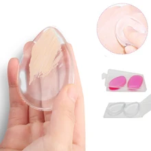 2 шт. косметика для красоты губка силиконовый гель леди лицо спонж для нанесения основы порошок спонж для макияжа для женщин крем увлажняющий с Pro держателем