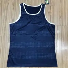 Custom Any Men's Cotton Sweat-absorbent Tank Tops Underwear Mens Undershirt Transparent Shirts Male Sportswear Fitness Wrestling