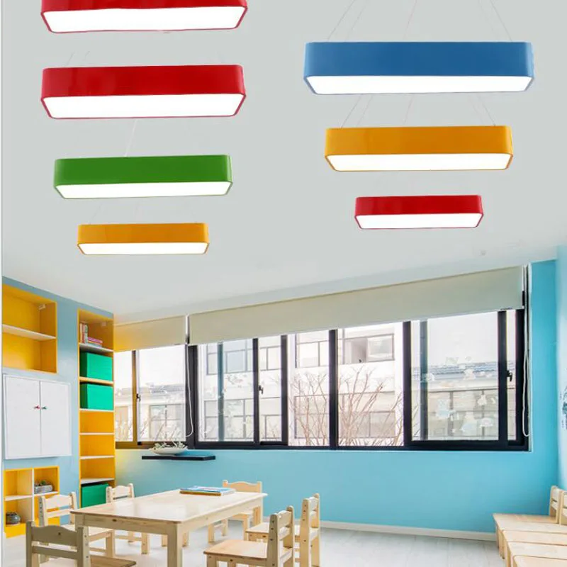 

Rounded led office chandelier children's room ceiling lamp living room lamp kindergarten lamp restaurant bedroom chandelier