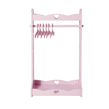 

Children Garment Rack - Princess Dresser Closet Organizer with 4 Cute Hangers, Room Bedroom Home Nursery Decor for Girls