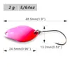 Countbass Casting Salmon Spoon Size 24.5x13.2mm, 2g  5/64oz  Trout Pike Bass Brass Fishing Lures Fish Bait ► Photo 2/6