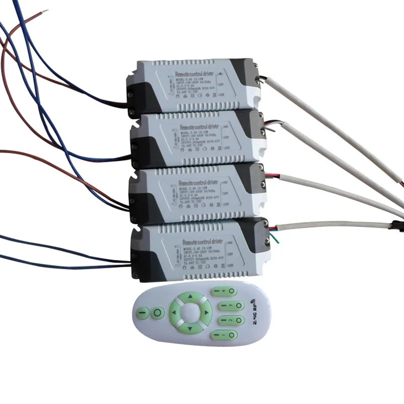 1X Высокое качество 12-18 Вт 2,4 г постоянный ток беспроводной Диммируемый светодиодный драйвер с пультом дистанционного управления