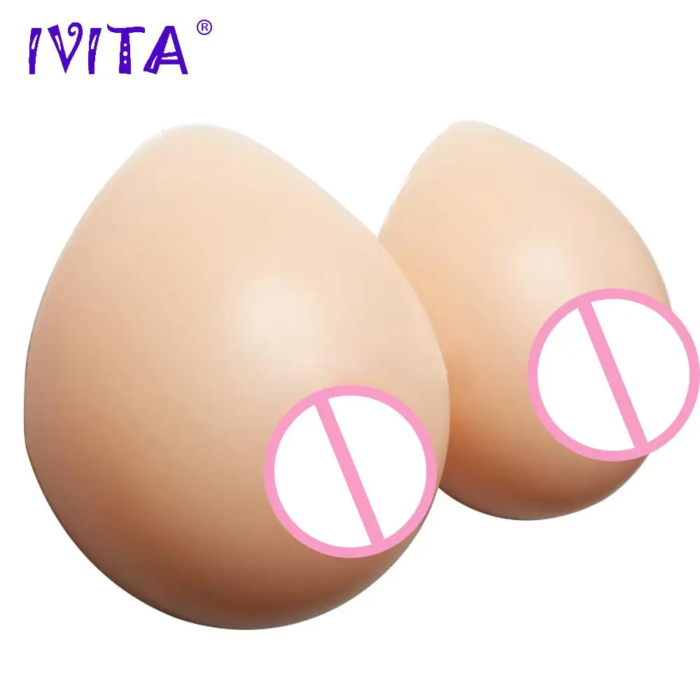

IVITA Hot Sale 600g Breast Forms Realistic Silicone Fake Boobs For Women Mastectomy Crossdresser Prosthesis Enhancer