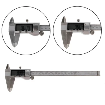 

0-200mm 8" LCD Electronic Digital Vernier Caliper Gauge Measure Stainless Steel Tool Rule