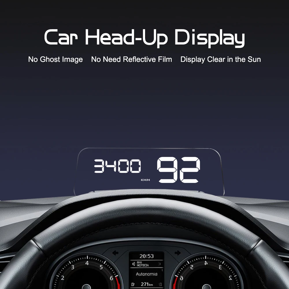 Новый Hud OBD 2 головы вверх дисплей цифровой автомобильный проектор скорости
