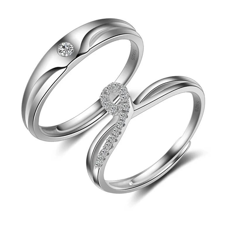 danki wedding party couple ring sets for bride and groom solid 925 sterling silver jewelry infinity - Wedding Ring Sets For Bride And Groom danki wedding party couple ring sets for bride and groom solid 925 sterling silver jewelry infinity - Wedding Ring Sets For Bride And Groom