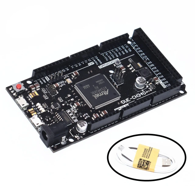 Due R3 плата DUE-CH340 для ATSAM3X8E ARM Главная плата управления с USB кабелем 10 шт./лот