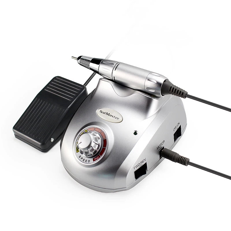 

Silver 30000RPM Electric Nail Drill Apparatus for Manicure Mill Drill Bits Cuticle Gel Remover Cutter for Pedicure Nail Art Tool