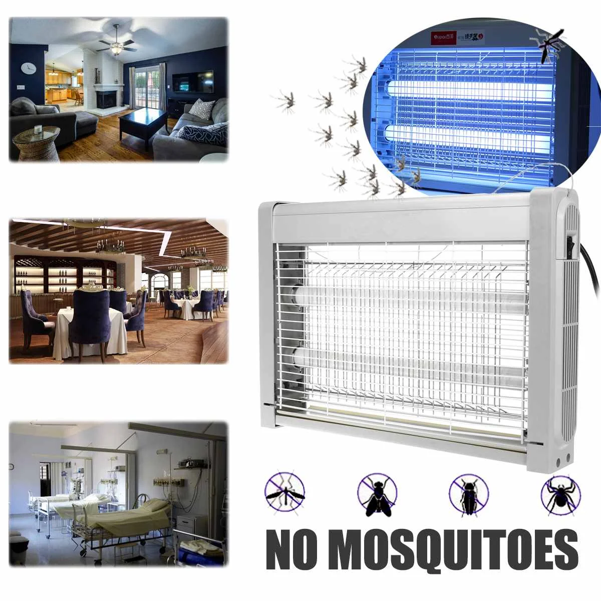 

20W 30W 40W LED Electric Mosquito Killer Fly Bug Insect Zapper Pest Trap Catcher Lamp Home Garden Supplies Anti Mosquito