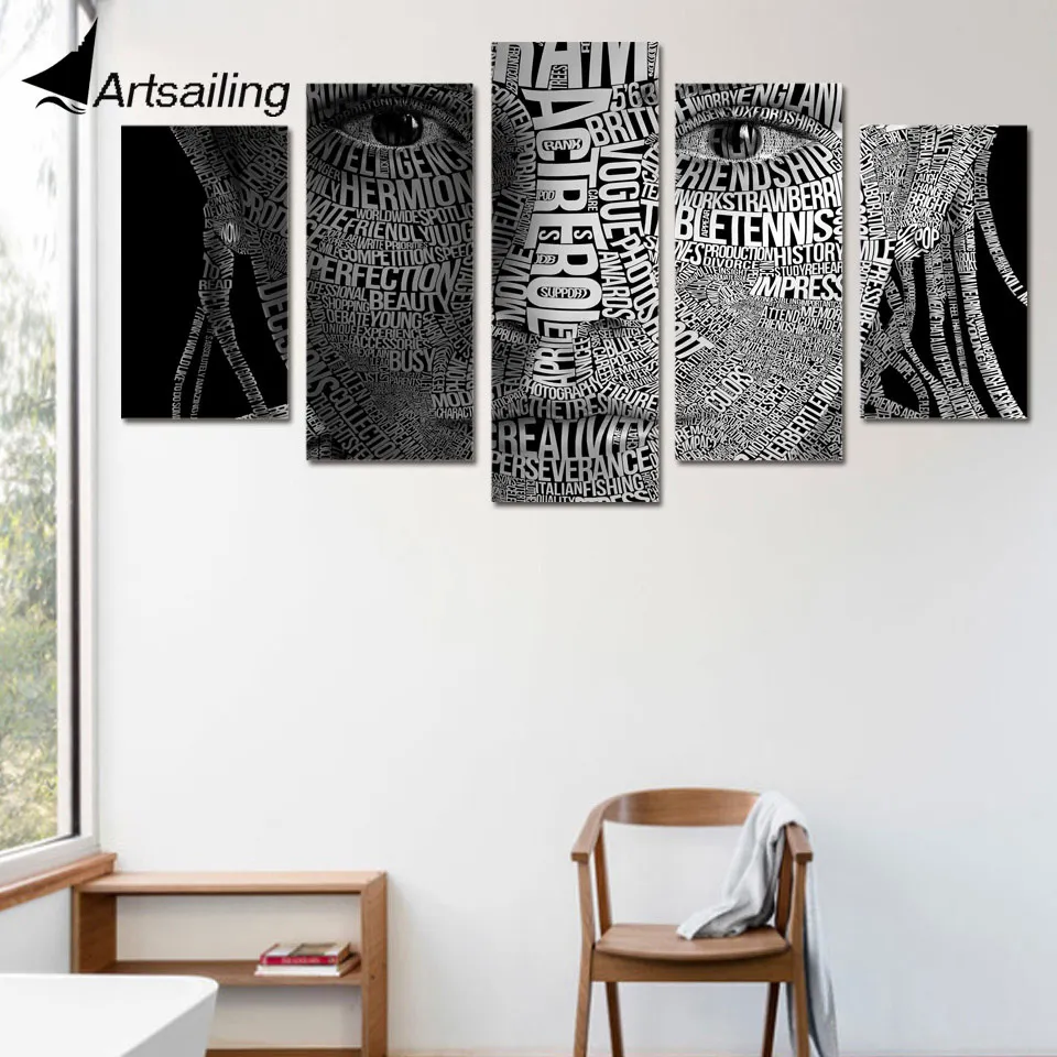 5 шт. Настенная картина с надписью Face|5 piece canvas art|canvas artpainting picture |