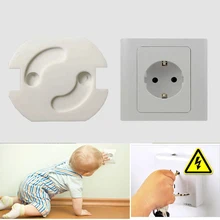 Prise électrique pour enfants | Couvercle de sécurité rotatif 2 trous, Standard ue, Protection électrique, en plastique, verrouillage de bébé, prise pour enfants, 10 pièces/lot