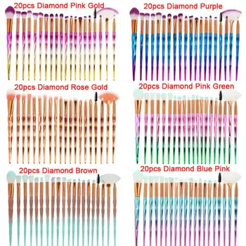 

20PCS Unicorn Beauty Makeup Brushes Tool Set Blending Cosmetic Powder Eye Shadow Brush A Full Set of Cosmetic Brush