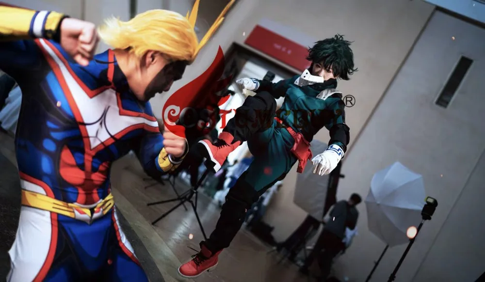 Costumebuy/аниме «Мой герой Academy 3»; Boku no Hero; Akademia; Косплей; izku Midoriya Deku; Зеленый боевой костюм; костюмы на Хэллоуин