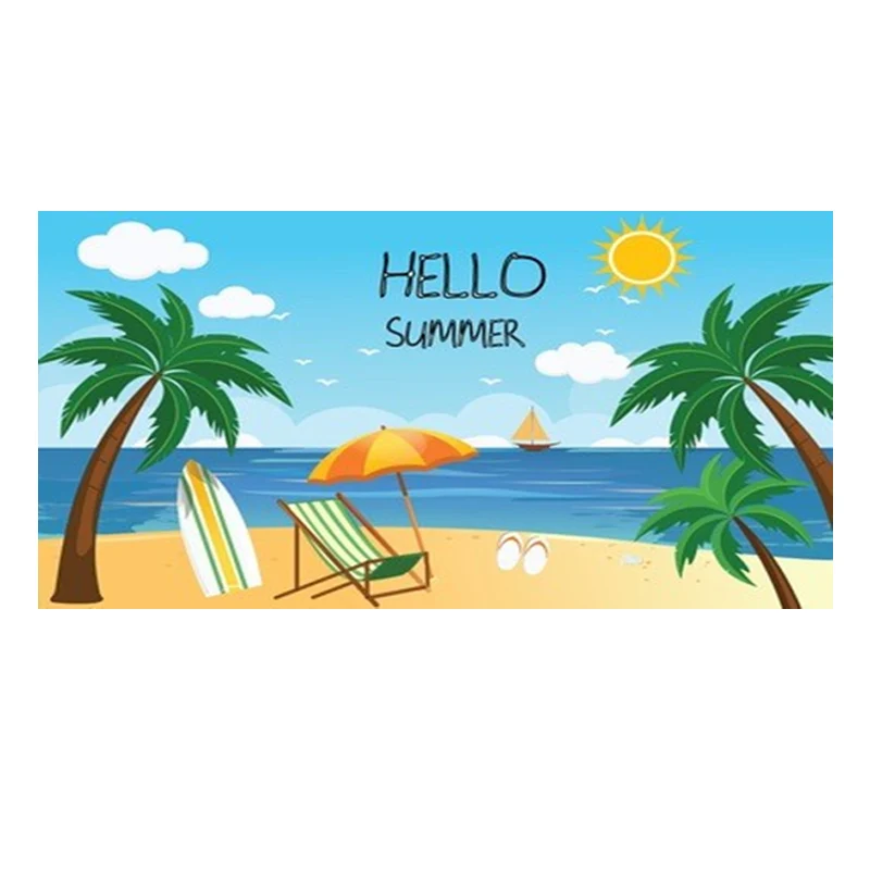 Женское пляжное полотенце Hello Summer комплект дорожных полотенец для душа Вьетнамки