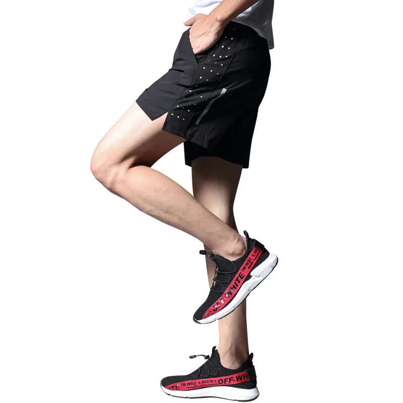 Летние спортивные брюки 5 см мужские свободные и тонкие дышащие повседневные быстросохнущие прямые шорты 5 см брюки средний тренд# AKQO3217