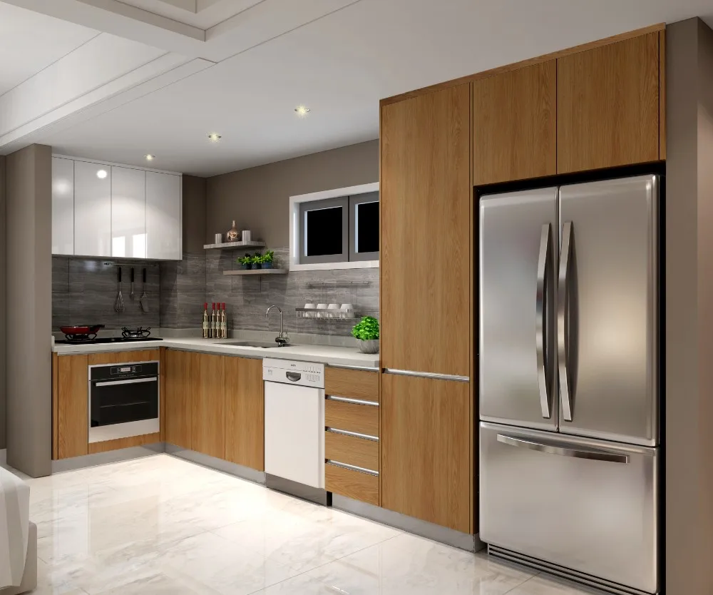 2016 أستراليا مشروع الميلامين إنهاء خشبية مطبخ مجلس الوزراء خزائن المطبخ مخصصة Op16 M02 Wood Kitchen Cabinets Kitchen Cabinetkitchen Cabinet Custom Aliexpress