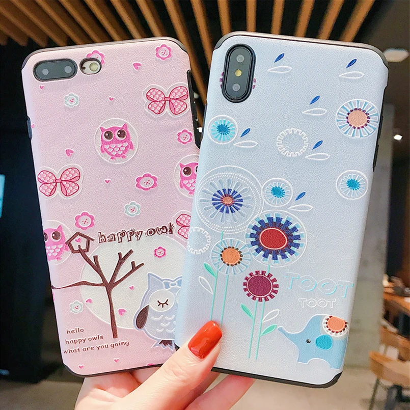 Прозрачный чехол для iPhone 7 8 6 6s Plus милый компьютер + TPU телефон простой X XS Max XR