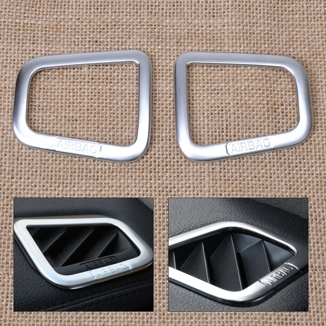 

beler Chrome Dashboard AC Air Conditioning Outlet Vent Cover Trim For Land Rover LR3 LR4 Discovery 3/4 2005 2006 2007 2008-2015